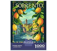 Rompecabezas para Adultos De 1000 Piezas Sorrento Italy Travel Rompecabezas para Adultos Juego Práctico Alivia El Estrés Desafío Educativo 38x26cm/1000pcs
