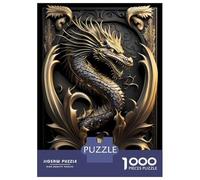 Rompecabezas para Adultos De 1000 Piezas Sovereign Golden Dragon Rompecabezas para Adultos Juguete Decoración De Pared Decoración del Hogar Regalos para Amigos Y Familiares 70x50cm/1000pcs