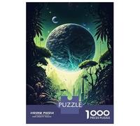 Rompecabezas para Adultos De 1000 Piezas Space Mystic Forest Rompecabezas para Adultos Juguete Decoración De Pared Carrera De Velocidad Manual 52x38cm/1000pcs