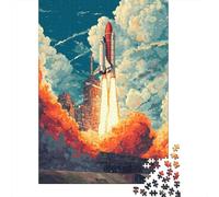 Rompecabezas para Adultos De 1000 Piezas Space Shuttle Launch-2 Rompecabezas para Adultos Juegos Familiares Vacaciones En Casa Matar El Tiempo para Cumpleaños, Navidad 70x50cm/1000pcs