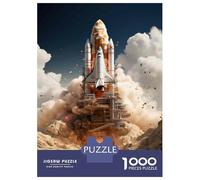 Rompecabezas para Adultos De 1000 Piezas Space Shuttle Launch-3 Rompecabezas para Adultos Juego De Ingenio Juego Divertido Y Humorístico Juego Desafiante Regalos 38x26cm/1000pcs