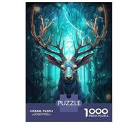 Rompecabezas para Adultos De 1000 Piezas Spirit of The Stag Rompecabezas para Adultos Juegos De Relajación Análisis Y Lógica Cumpleaños Y Navidad 52x38cm/1000pcs