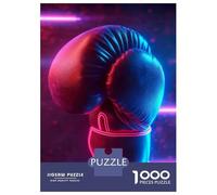 Rompecabezas para Adultos De 1000 Piezas Sport Neon Boxing Glove Rompecabezas para Adultos Juguetes Antiestrés para La Diversión Familiar Desafío Educativo 70x50cm/1000pcs