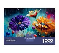 Rompecabezas para Adultos De 1000 Piezas Spring Flower Shower Rompecabezas para Adultos Juguete Decoración De Pared Decoración del Hogar Regalos para Amigos Y Familiares 52x38cm/1000pcs