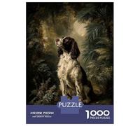Rompecabezas para Adultos De 1000 Piezas Springer Spaniel in Forest Rompecabezas para Adultos Juego Familiar Pero Divertido Y Humorístico Cumpleaños 38x26cm/1000pcs