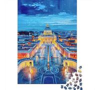 Rompecabezas para Adultos De 1000 Piezas St. Peter's Basilica Night View Rompecabezas para Adultos Juego De Ingenio Decoración del Hogar Cumpleaños 38x26cm/1000pcs