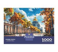 Rompecabezas para Adultos De 1000 Piezas St. Petersburg Cityscape Rompecabezas para Adultos Juegos Familiares Mejora La Memoria Desafío Educativo 52x38cm/1000pcs
