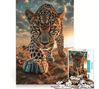 Rompecabezas para Adultos de 1000 Piezas Stalking The Sunset Wild Juego Familiar Juego Relajante e Intelectual Regalo desafiante 38x26cm