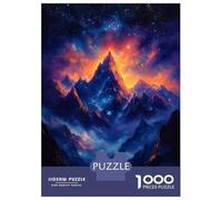 Rompecabezas para Adultos De 1000 Piezas Starry Mountain Peak Rompecabezas para Adolescentes Juego Práctico Decoración del Hogar 52x38cm/1000pcs