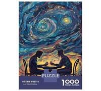 Rompecabezas para Adultos De 1000 Piezas Starry Night Coffee Date Rompecabezas para Adultos Juegos De Relajación Análisis Y Lógica Cumpleaños Y Navidad 38x26cm/1000pcs