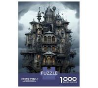 Rompecabezas para Adultos De 1000 Piezas Steampunk Castle Building Rompecabezas para Adultos Juego Familiar Vacaciones En Casa Matar El Tiempo Gran Regalo para Jugar 38x26cm/1000pcs
