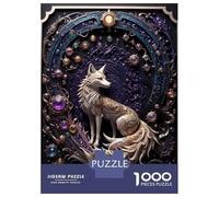 Rompecabezas para Adultos De 1000 Piezas Steampunk White Fox Art Rompecabezas para Adultos, Juegos Familiares, Divertidos Y Humorísticos, Actividades para Hacer En Casa, 38x26cm/1000pcs
