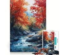 Rompecabezas para Adultos de 1000 Piezas Sueños en Cascada de otoño,Borde Limpio,Juego de Desarrollo cognitivo,Juego pausado,diversión Festiva,Regalo de Ocio (50x75cm)