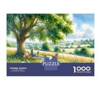 Rompecabezas para Adultos De 1000 Piezas Summer Picnic in The Countryside Rompecabezas para Adultos Juego De Ingenio Análisis Y Lógica Cumpleaños Y Navidad 52x38cm/1000pcs