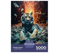 Rompecabezas para Adultos De 1000 Piezas Super Rich Bengal Tiger Rompecabezas para Adultos Juguetes Antiestrés Aliviador del Estrés Regalos De Cumpleaños Y Únicos 70x50cm/1000pcs