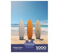Rompecabezas para Adultos De 1000 Piezas Surfboard Paradise Rompecabezas para Adultos Juegos Relajantes Mejora La Memoria Regalo De Cumpleaños, Regalos, 52x38cm/1000pcs