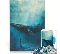 Rompecabezas para Adultos de 1000 Piezas Susurros de Ballena Sueños de niño Juegos relajantes Actividades Familiares Colección de Artistas Bellas Artes 38x52cm
