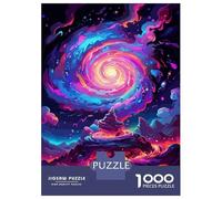 Rompecabezas para Adultos De 1000 Piezas Swirling Galaxy Rompecabezas para Adultos Juguetes Antiestrés Decoración Actividades Divertidas En Casa 38x26cm/1000pcs