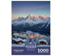 Rompecabezas para Adultos De 1000 Piezas Swiss Alps Winter Landscape Rompecabezas para Adultos Juguete Decoración De Pared Difícil Regalos para Amigos Y Familiares 70x50cm/1000pcs
