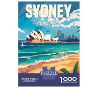 Rompecabezas para Adultos De 1000 Piezas Sydney Australia Rompecabezas para Adolescentes Juegos Relajantes Pero Divertidos Y Humorísticos Desafiantes De Completar 52x38cm/1000pcs