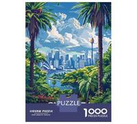 Rompecabezas para Adultos De 1000 Piezas Sydney Skyline Rompecabezas para Adolescentes Juego Familiar Carrera De Velocidad Manual Cumpleaños 38x26cm/1000pcs