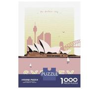 Rompecabezas para Adultos De 1000 Piezas Sydney Vintage Travel Rompecabezas para Adolescentes Juego Familiar Carrera De Velocidad Manual Cumpleaños 70x50cm/1000pcs
