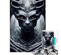 Rompecabezas para Adultos de 1000 Piezas temática de Terror demoníaco Ideal para Adolescentes y para Toda la Familia Requiere Corte de precisión y es un Reto completarlo (tamaño 38x26cm)