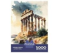 Rompecabezas para Adultos De 1000 Piezas Temple of Poseidon Sounion Rompecabezas para Adolescentes Juego Práctico Decoración del Hogar 70x50cm/1000pcs
