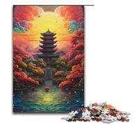 Rompecabezas para Adultos de 1000 Piezas Templo Bulguksa Corea del Sur Rompecabezas Imposible Juego Familiar antiestrés desafío difícil 1000 Piezas (38 x 26 cm)