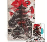 Rompecabezas para Adultos de 1000 Piezas, Templo japonés, Juguetes antiestrés, Un Reto difícil, Un Gran Regalo para los Amantes de los Juegos 38x26cm