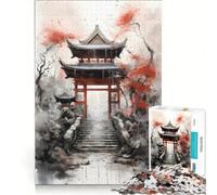 Rompecabezas para Adultos de 1000 Piezas Tesoros Torii de Japón, Juegos relajantes, para desconectar intelectualmente, Regalo de cumpleaños, Regalo de Viaje 38x52cm