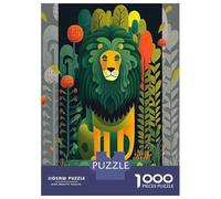 Rompecabezas para Adultos De 1000 Piezas The Abstract Colorful Lion Rompecabezas para Adultos Juego Práctico Oferta De Regalo De Cumpleaños como Regalos para Toda La Familia 70x50cm/1000pcs