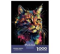 Rompecabezas para Adultos De 1000 Piezas The Asheera Cats Colorful Rompecabezas Antiestrés Juguetes Divertidos Y Humorísticos Actividades Divertidas En Casa, 52x38cm/1000pcs