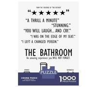 Rompecabezas para Adultos De 1000 Piezas The Bathroom Funny Movie Rompecabezas para Adultos Juegos Divertidos para La Diversión Familiar Juego Desafiante Regalos 70x50cm/1000pcs