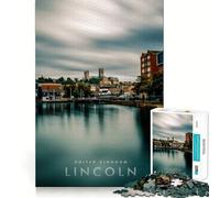 Rompecabezas para Adultos de 1000 Piezas The Brayford Pool Fine Edge Craft Juego cognitivo Juguete Juego Relajante Arte de Pared navideño (38x52cm)