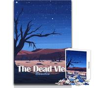 Rompecabezas para Adultos de 1000 Piezas The Dead Vlei, Namibia de Noche Hermoso diseño Juego Decoración Juguetes antiestrés Tamaño 50x75cm