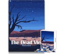 Rompecabezas para Adultos de 1000 Piezas The Dead Vlei, Namibia de Noche Rompecabezas para Toda la Familia Una Obra de Arte Regalos para el Amigo Secreto Tamaño 38x52cm