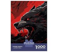 Rompecabezas para Adultos De 1000 Piezas The Death Wolf Rompecabezas para Adultos Juegos Divertidos para La Diversión Familiar Juego Desafiante Regalos 52x38cm/1000pcs