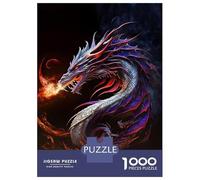 Rompecabezas para Adultos De 1000 Piezas The Dragon Emits Fire Rompecabezas para Adolescentes Juego Práctico Decoración del Hogar 52x38cm/1000pcs