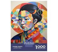 Rompecabezas para Adultos De 1000 Piezas The Geishas Grace Abstract Rompecabezas para Adultos Juego De Ingenio Regalos para Mujeres 70x50cm/1000pcs