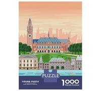 Rompecabezas para Adultos De 1000 Piezas The Hague Travel Print Rompecabezas Juego De Ingenio Regalos para Mujeres Cumpleaños Y Navidad 52x38cm/1000pcs