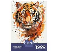 Rompecabezas para Adultos De 1000 Piezas The Majesty of The Tiger Rompecabezas para Adultos Juego De Ingenio Análisis Y Lógica Cumpleaños Y Navidad 38x26cm/1000pcs