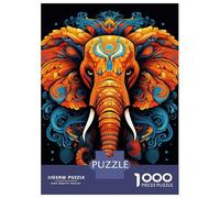 Rompecabezas para Adultos De 1000 Piezas The Power of The Elephant Rompecabezas para Adultos Juegos Relajantes Mejora La Memoria Regalo De Cumpleaños, Regalos, 70x50cm/1000pcs