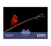 Rompecabezas para Adultos De 1000 Piezas The Red Cardinal Rompecabezas para Adultos Juegos Familiares Vacaciones En Casa Matar El Tiempo para Cumpleaños, Navidad 52x38cm/1000pcs