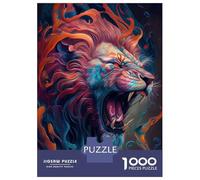 Rompecabezas para Adultos De 1000 Piezas The Roaring Lion Rompecabezas para Adultos Juguetes Antiestrés Decoración Actividades Divertidas En Casa 38x26cm/1000pcs