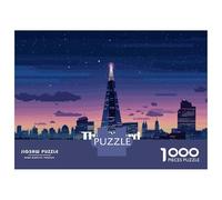 Rompecabezas para Adultos De 1000 Piezas The Shard London Pixel Art Rompecabezas para Adultos Juegos Familiares Vacaciones En Casa Matar El Tiempo para Cumpleaños, Navidad 70x50cm/1000pcs