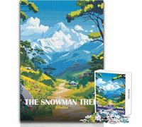 Rompecabezas para Adultos de 1000 Piezas, The Snowman Trek, Bután, Juego Educativo Familiar, decoración, Gran Regalo, tamaño 50x75cm