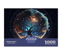 Rompecabezas para Adultos De 1000 Piezas The Universal Tree of Life Rompecabezas para Adultos Juegos Relajantes Decoración del Hogar Desafío Educativo 70x50cm/1000pcs