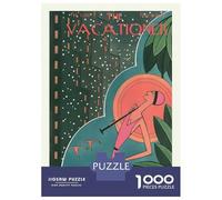 Rompecabezas para Adultos De 1000 Piezas The Vacationer Summer Escape Cover Rompecabezas para Adultos Juguetes Antiestrés Regalos para Mujeres Cumpleaños Y Navidad 52x38cm/1000pcs