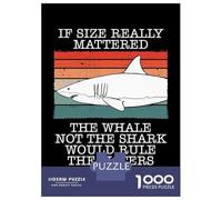 Rompecabezas para Adultos De 1000 Piezas The Whale Not The Shark Rompecabezas para Adultos Juego De Ingenio Regalos para Mujeres Actividades Divertidas En Casa 38x26cm/1000pcs